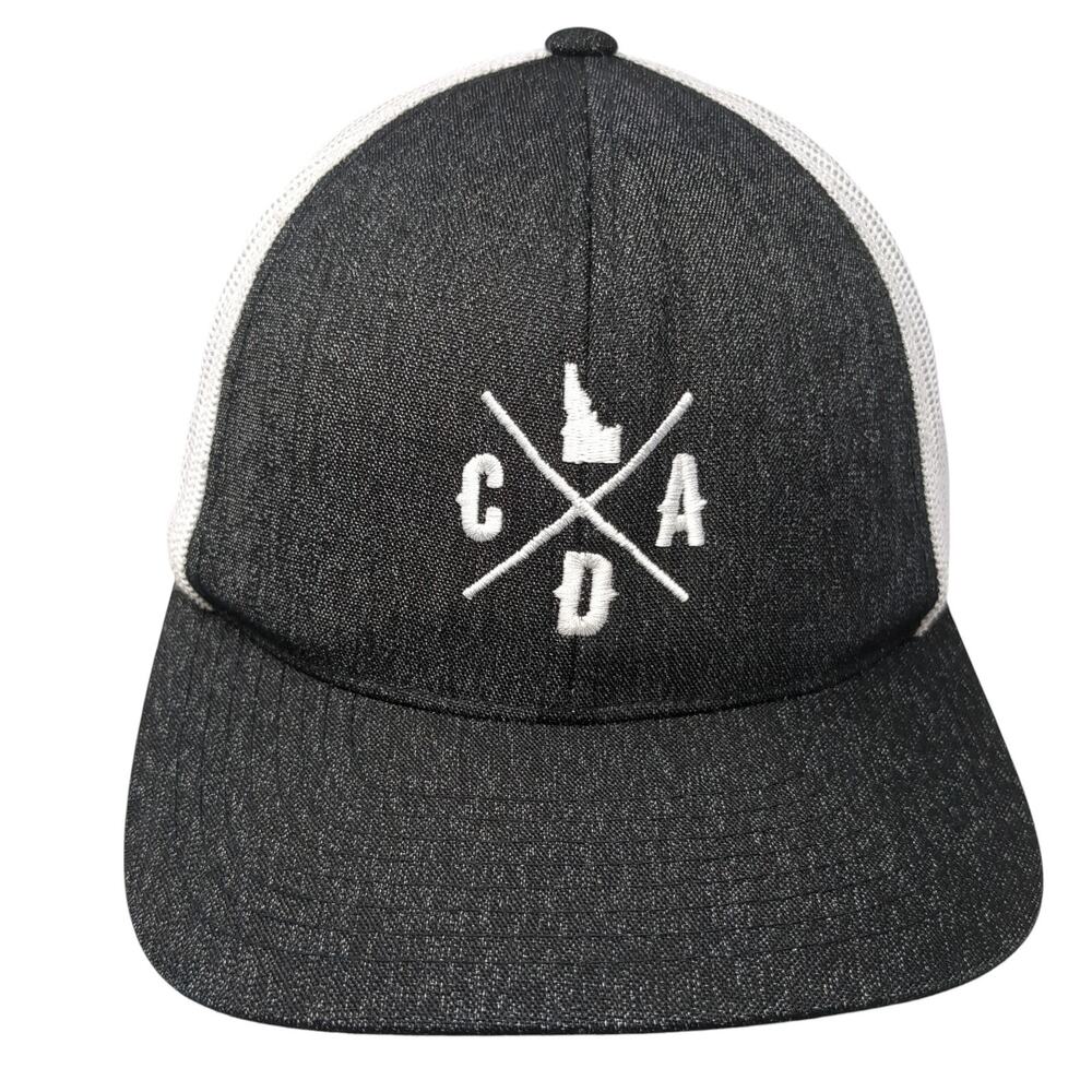 Cda Idaho Snapback Mesh Back Trucker Hat Black One Size Embroidered